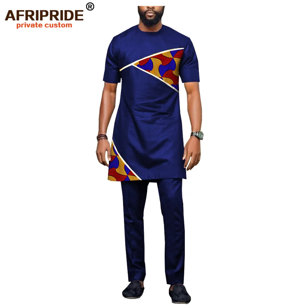 African Men's Dashiki Tops & Ankara Pants Suits