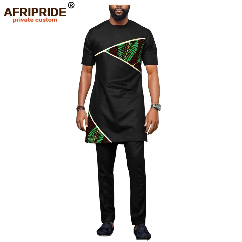 African Men's Dashiki Tops & Ankara Pants Suits