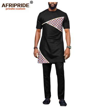 African Men's Dashiki Tops & Ankara Pants Suits