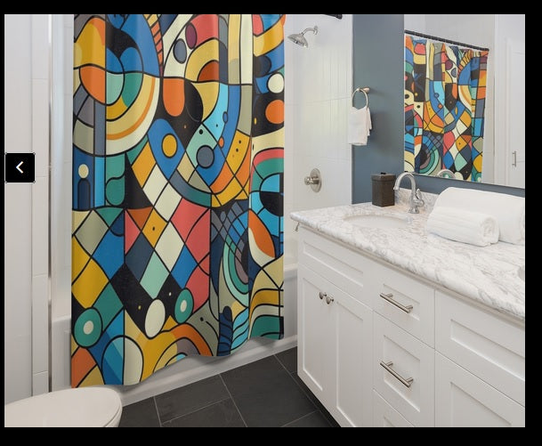 AI Picasso Shower Curtain: Elevate Your Bathroom with Art