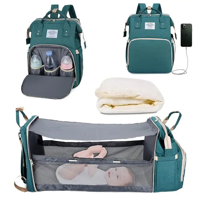 Baby Nappy Changing Bag - Ultimate Portable Changing Station for Travel