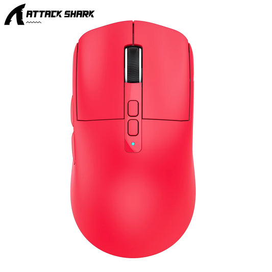 Attack Shark X6 Bluetooth Mouse - PixArt PAW3395, Tri-Mode Connection, RGB Touch, Magnetic Charging Base, Macro Gaming Mouse