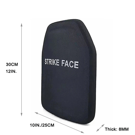 Bulletproof Backpack with NIJ 10"x12" IIIA Ballistic PE Panel - Lightweight Stand Alone Body Armor Plate, Bullet Proof Shield