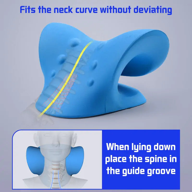 Neck Shoulder Stretcher Pillow - Cervical Spine Relief and Posture Correction