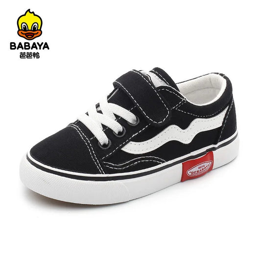 Spring Children's Canvas Shoes - Fashionable Sneakers for Boys and Girls, Breathable and Casual