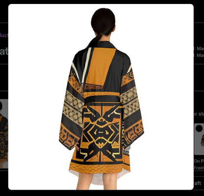 Sophisticated Cosmopolitan Series (D) Long Sleeve Kimono Robe 🌸
