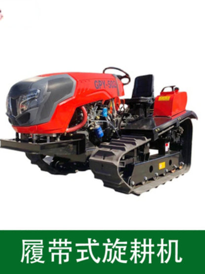 Multi-Functional Crawler Rotary Tiller - Orchard and Pastoral Management Machine, Mini Tiller for Agricultural and Greenhouse Use