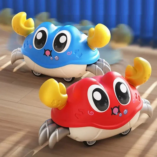 Crawling Crab Tummy Time Toy: Interactive Sensory Learning for Infants