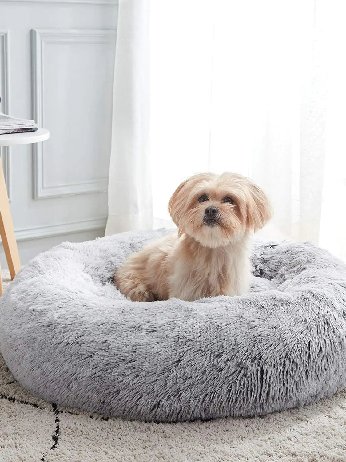 Premium Quality Pet Calming Bed - Designed for Maximum Comfort, Anxiety Reduction, and Restful Sleep