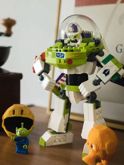 Disney Pixar's Toy Story Buzz Lightyear Mech Puzzle Building Blocks for Kids