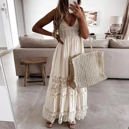 Elegant Off-Shoulder Lace Summer Dress: Embrace Sophistication and Summer Vibes