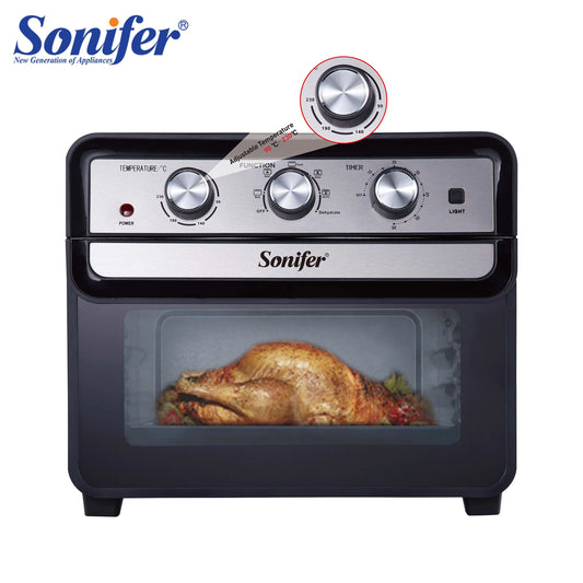 Electric Baking Oven 22L - Sonifer Kitchen Multifunctional Roaster with Dual Heating, Ideal for Fermentation, Pizza, Toasting, and Drying Fruit, 1700W