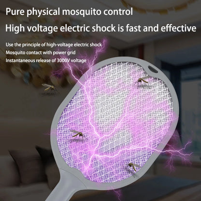 Electric Mosquito Swatter and Killing Lamp - Rechargeable Two-in-One Household Mosquito Control Device with Lithium Battery