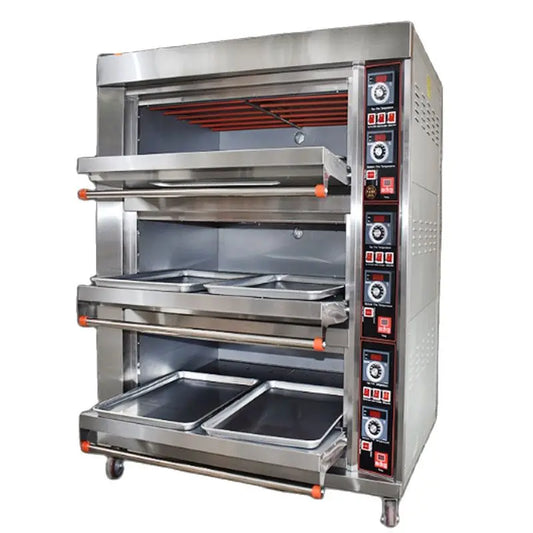 Commercial Electric Oven - Large Capacity, Two-Layer Double Baking System for Bread, Cakes, and Mooncakes