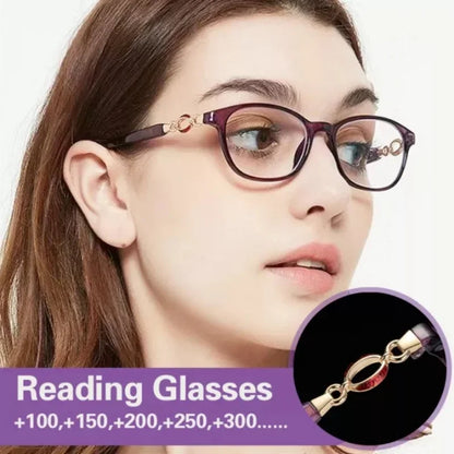 FG New 3-in-1 Progressive Multifocal Reading Glasses for Women - Anti-Blue Light, Bifocal, Mirror Optical Attributes, +1.0 to +4.0