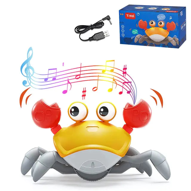 Time To Meet Your Baby's New Scuttling Sidekick! Interactive Crawling Crab Toy