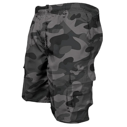 Fashion Men's Military Cargo Shorts - Tactical Pants with Casual Big Pockets, Drawstring, Loose Fit, Plus Size