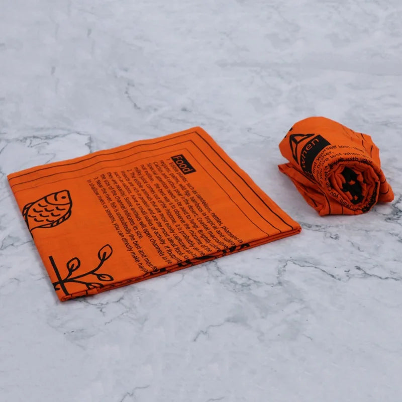 First Aid Survival Scarf - Multi-Use Camping Bandana with First Aid Guide for Men and Women