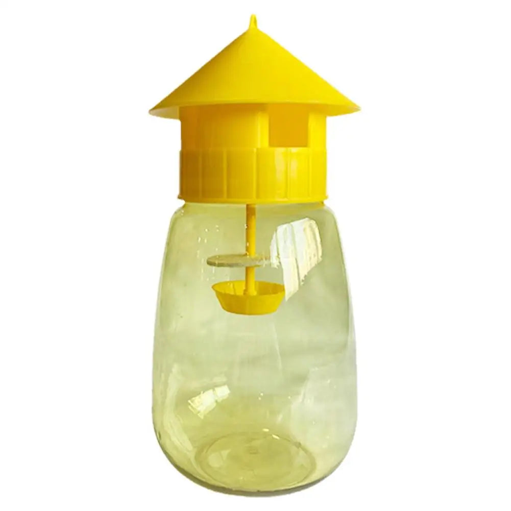 Fruit Fly Trap Killer - Yellow Plastic Drosophila Trap, Reusable Anti-Fly Catcher for Orchards and Home Use