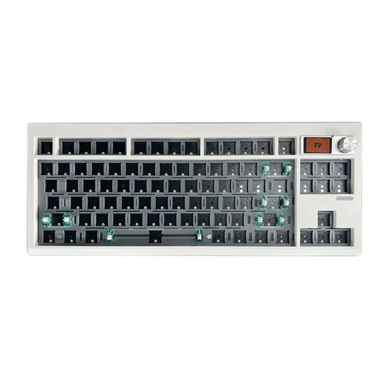 GMK87 Mechanical Keyboard Kit with Display Screen - RGB Backlit, Gasket Structure, Hot Swap, Customizable for Gaming via VIA