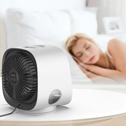Mini Desktop Air Conditioner - Portable, Adjustable, and Multi-Angle Cooling