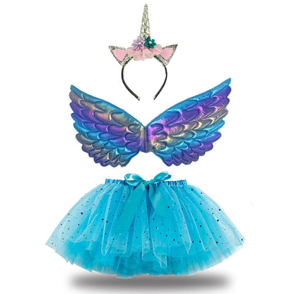 Unicorn Princess Cosplay Outfit for Girls - Birthday Party Costume Set