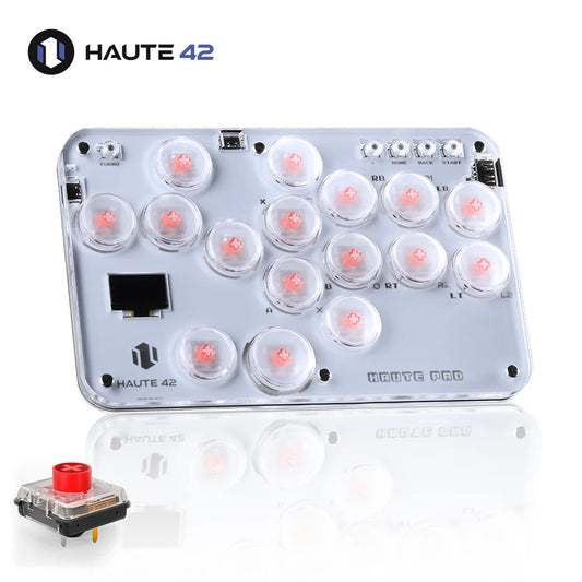 Haute42 Arcade Hitbox Controller - Fight Stick PC Joystick Keyboard for PS4, Switch, Steam Arcade Fighting Games