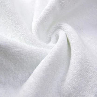 Luxury: Spa-Quality White Embroidered Bath Towels