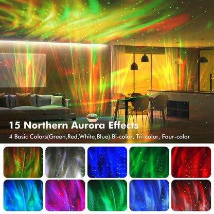 Aurora Galaxy Projector with Bluetooth: Transformative Lightscapes at Your Command