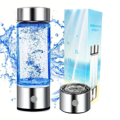 Portable Hydrogen Water Generator Cup - 420ml Ionizer Maker, Rich in Antioxidants with ORP Reduction