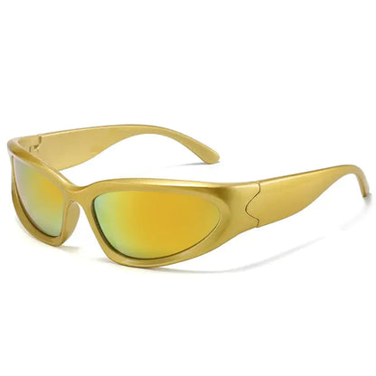 Edgy Elegance: Zonnebril Heren Sunglasses with UV400 Protection