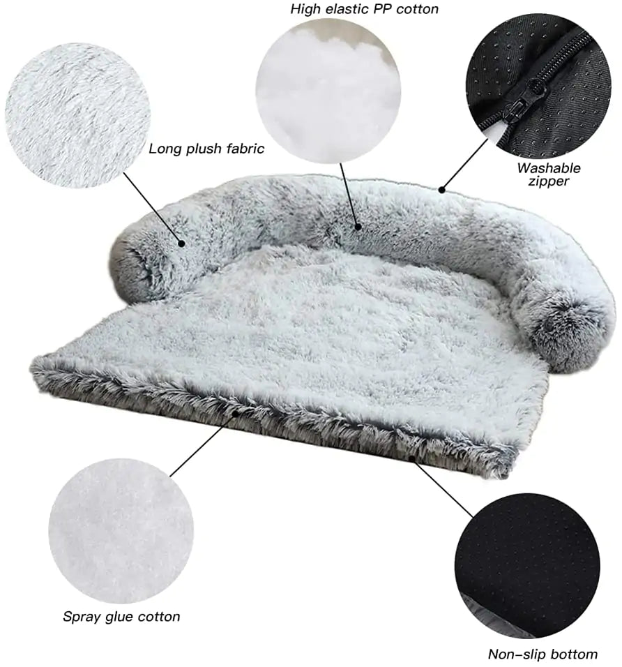 Pet Dog Bed Cushion - Plush Comfort and Orthopedic Support for Restful Sleep