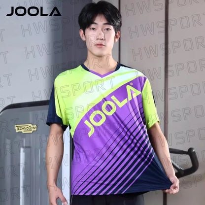 JOOLA 3205 Table Tennis Apparel - Quick-Dry Sports Clothing Suit for Men and Women, Ping Pong T-Shirt and Shorts