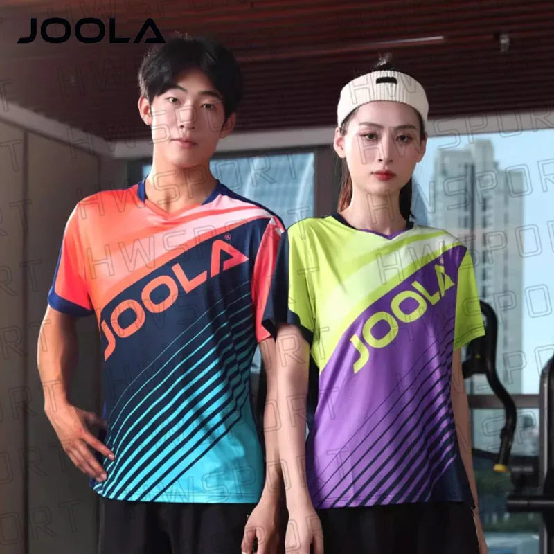 JOOLA 3205 Table Tennis Apparel - Quick-Dry Sports Clothing Suit for Men and Women, Ping Pong T-Shirt and Shorts