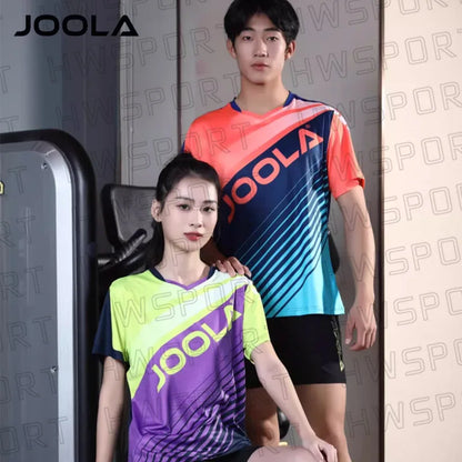 JOOLA 3205 Table Tennis Apparel - Quick-Dry Sports Clothing Suit for Men and Women, Ping Pong T-Shirt and Shorts