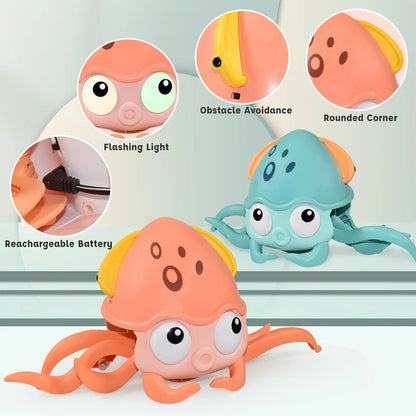 Interactive Crawling Crab: Sensory Tummy Time Toy for Infants and Toddlers