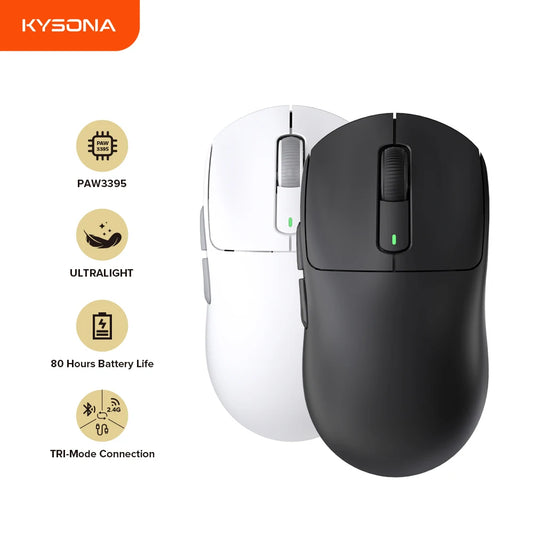 Kysona M600 PAW3395 Wireless Bluetooth Gaming Mouse "Is The Sh**"-It has 26000 DPI, 6 Buttons