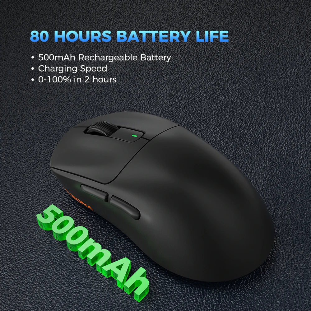 Kysona M600 PAW3395 Wireless Bluetooth Gaming Mouse "Is The Sh**"-It has 26000 DPI, 6 Buttons