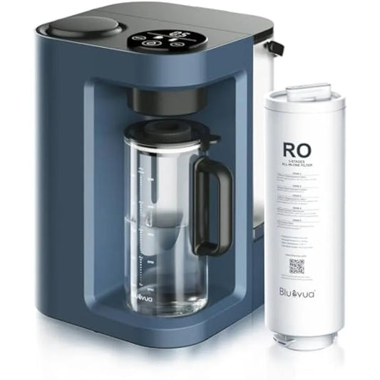 LITE Countertop Reverse Osmosis Water Filter System - 5 Stage Purification, 3:1 Pure to Drain Ratio, Portable Water Purifier