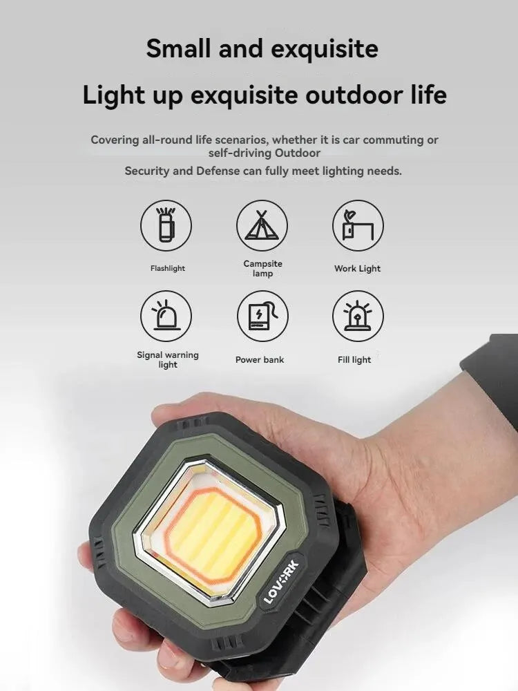 LOVORK Kawara4/4pro Portable Handheld LED Lights - Ideal for Outdoor Lighting, Camping, Picnic, Barbecue, Rescue, Fishing, Photography