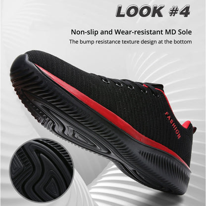 Unisex Running Sneakers - Lightweight, Breathable Mesh Sport Shoes for Men and Women, Fashionable Casual Moccasins