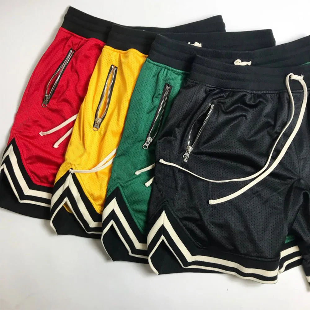 Men's Sports Basketball Shorts - Mesh Quick Dry Gym Shorts for Summer Fitness, Casual Breathable Short Pants for Jogging