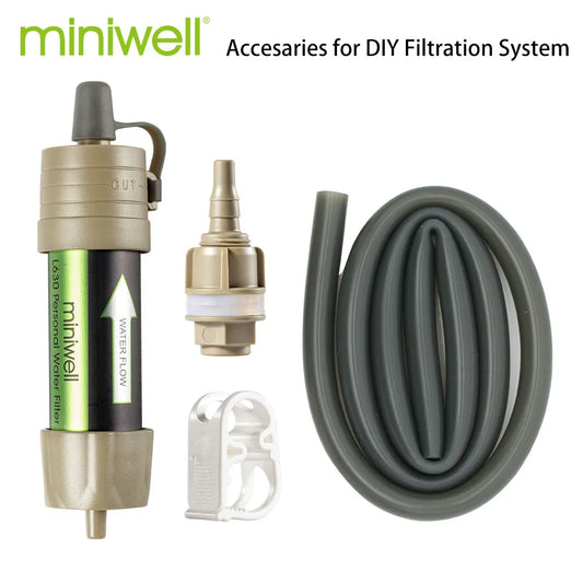 Miniwell L630 Personal Water Filter Straw - Portable Camping Purification for Survival and Emergency Supplies