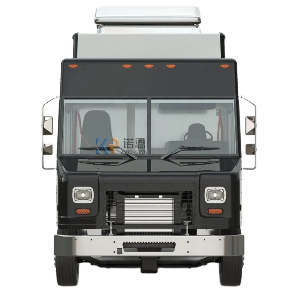 Mobile Food Trailer - Electric Ice Cream and Pizza Coffee Catering Cart, Fully Equipped for Food Service
