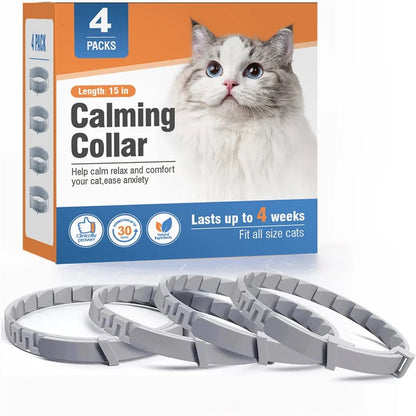 New 38/62CM Pet Calming Collar Cat And Dog Relieve Anxiety Protection Retractable Collars For Puppy Kitten Large Dogs Accessorie
