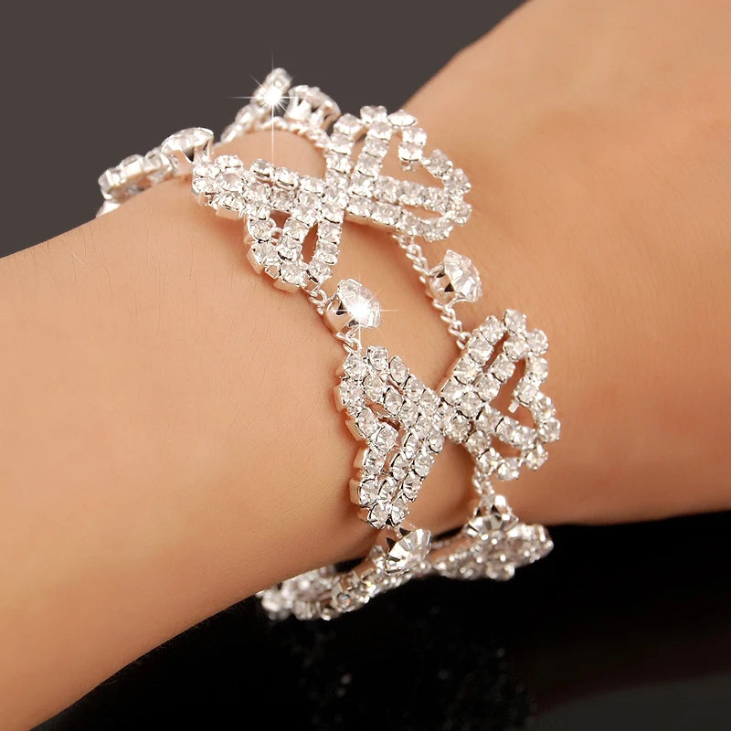 New Fashion Charm Bracelets - 925 Silver with AAAAA Zircon Crystals, Luxury Jewelry for Women, Perfect for Wedding and Engagement