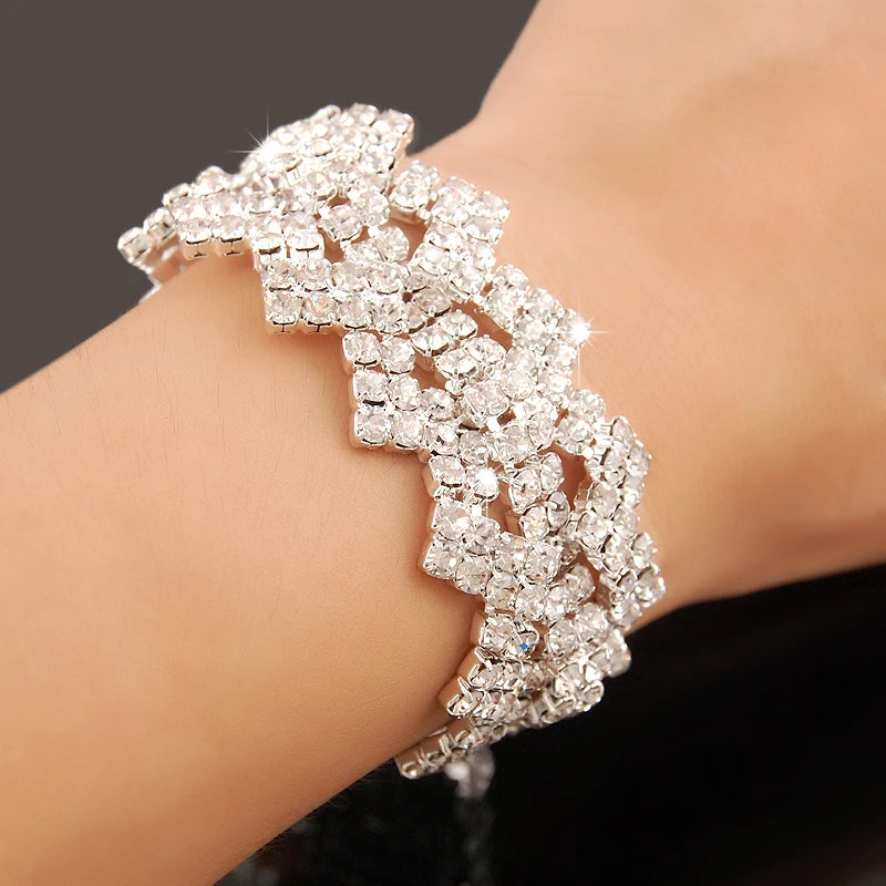 New Fashion Charm Bracelets - 925 Silver with AAAAA Zircon Crystals, Luxury Jewelry for Women, Perfect for Wedding and Engagement