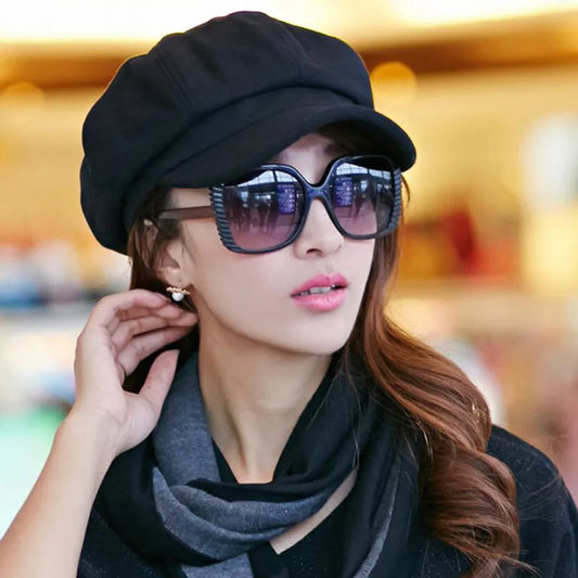 Women's Newsboy Caps - New Arrival Octagonal Gatsby and Baker Peaked Beret Driving Hats with Sunscreen
