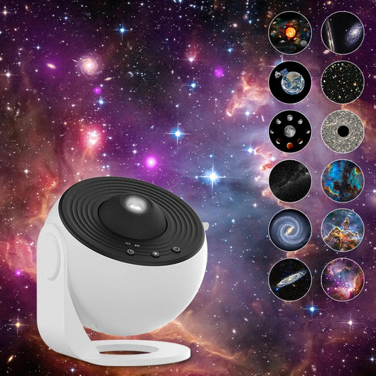 Galaxy Night Light Projector - 360° Rotating Starry Sky Planetarium Lamp for Kids' Bedroom, Ideal for Valentine's Day, Weddings, and Decor