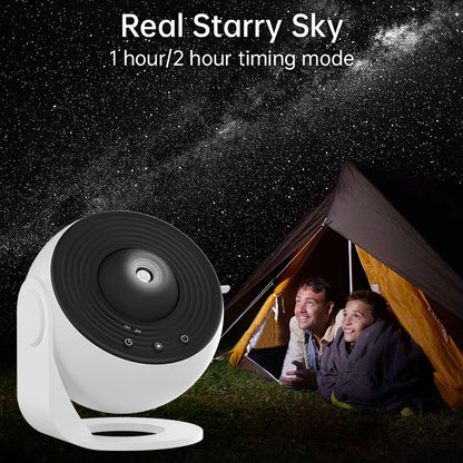 Galaxy Night Light Projector - 360° Rotating Starry Sky Planetarium Lamp for Kids' Bedroom, Ideal for Valentine's Day, Weddings, and Decor